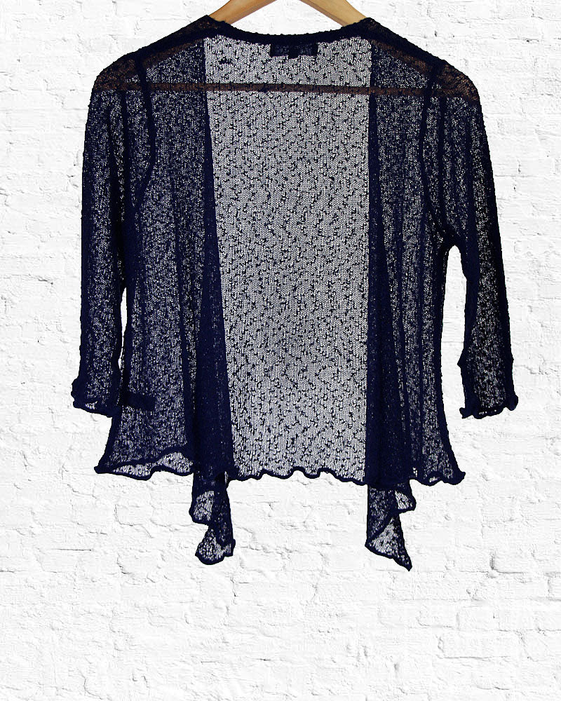 Navy shop lace cardigan