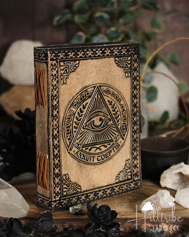 All Seeing Eye Leather Journal from Hilltribe Ontario