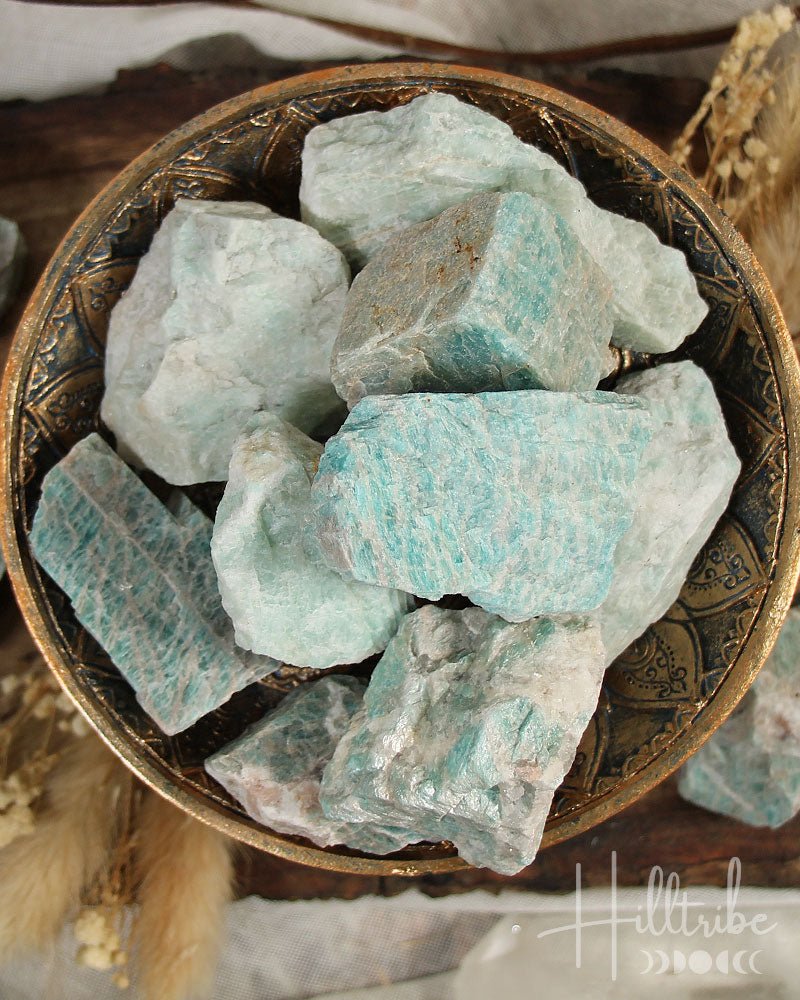 Amazonite Raw from Hilltribe Ontario