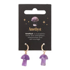 Amethyst Crystal Mushroom Earrings from Hilltribe Ontario