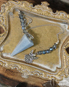 Angelite + Angel Pendulum from Hilltribe Ontario