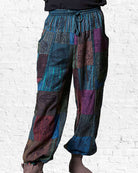 Bahlku Pants Teal Patch from Hilltribe Ontario