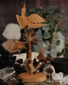 Birds Burl Wood Carving from Hilltribe Ontario