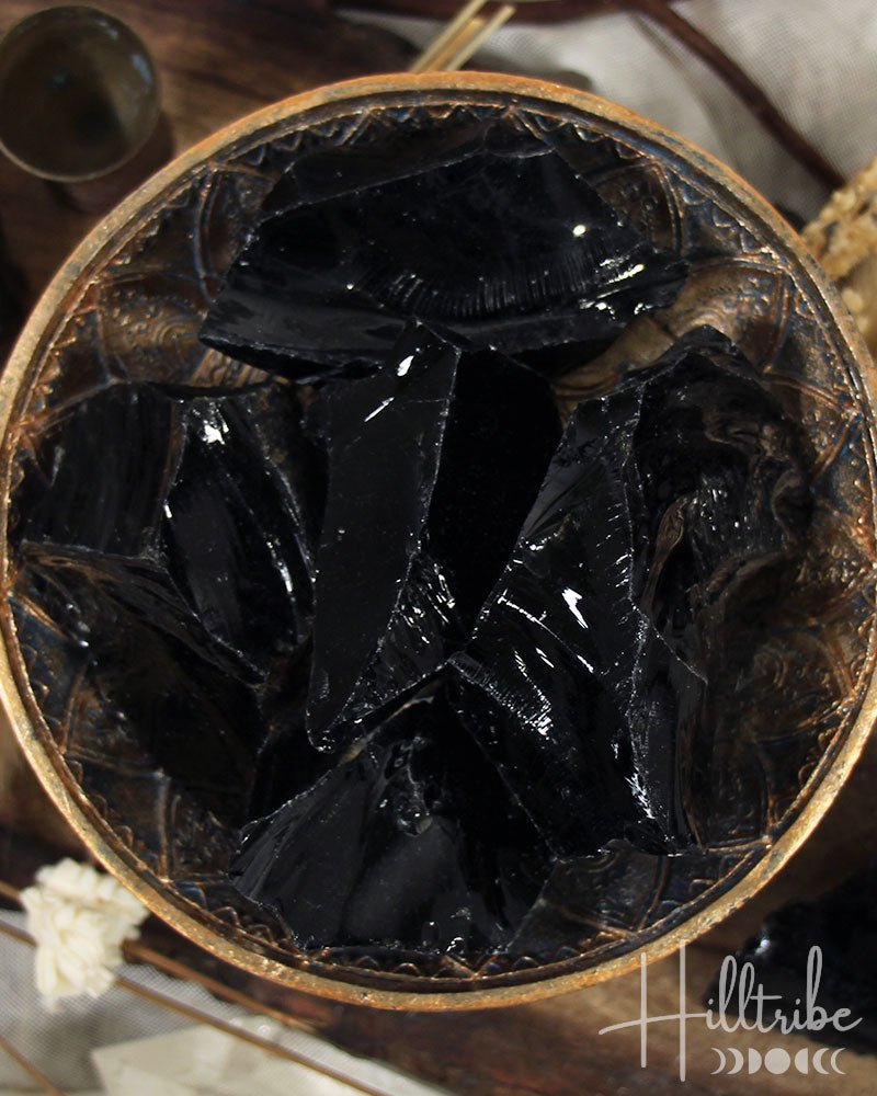 Black Obsidian Raw from Hilltribe Ontario