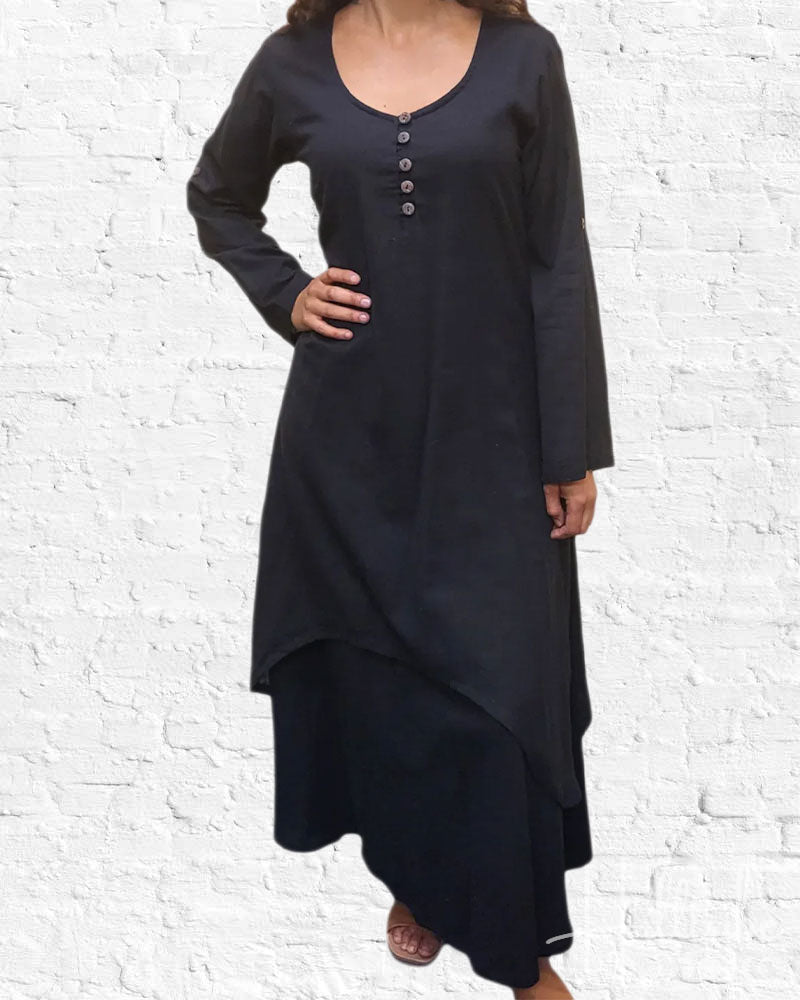 Black Olivia Maxi Dress from Hilltribe Ontario