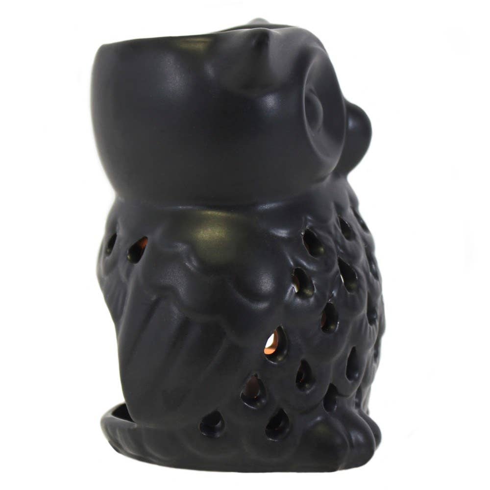 Black Owl Oil Burner + Wax Warmer from Hilltribe Ontario