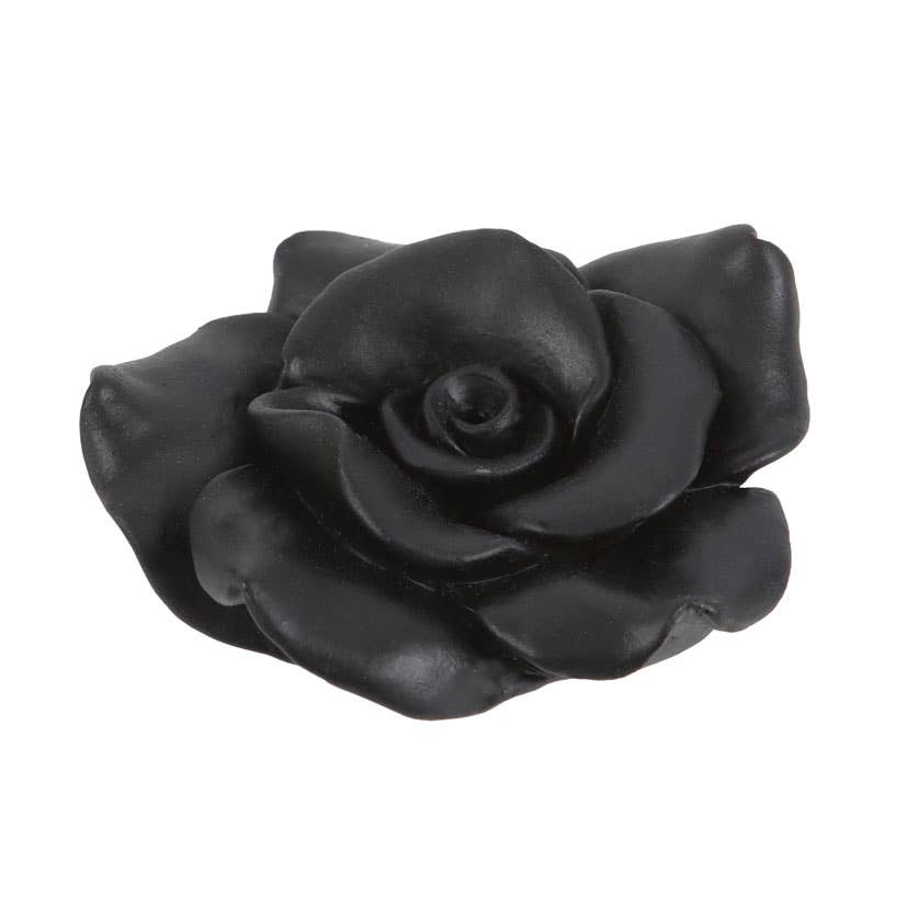 Black Rose Resin Incense Stick Holder from Hilltribe Ontario