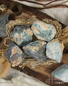 Blue Apatite Raw from Hilltribe Ontario