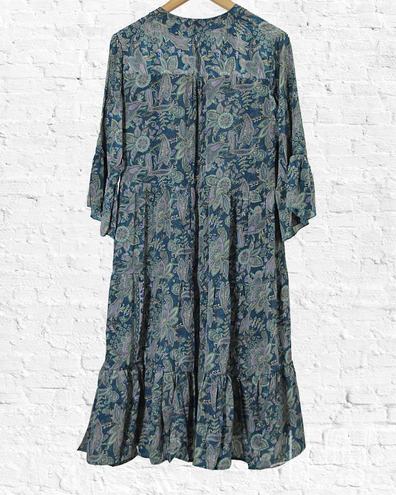 Bluebell New Sari Boho Dress from Hilltribe Ontario