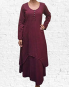 Burgundy Olivia Maxi Dress from Hilltribe Ontario