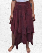 Burgundy Shasta Skirt from Hilltribe Ontario