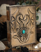 Crystal Dragons Leather Journal from Hilltribe Ontario