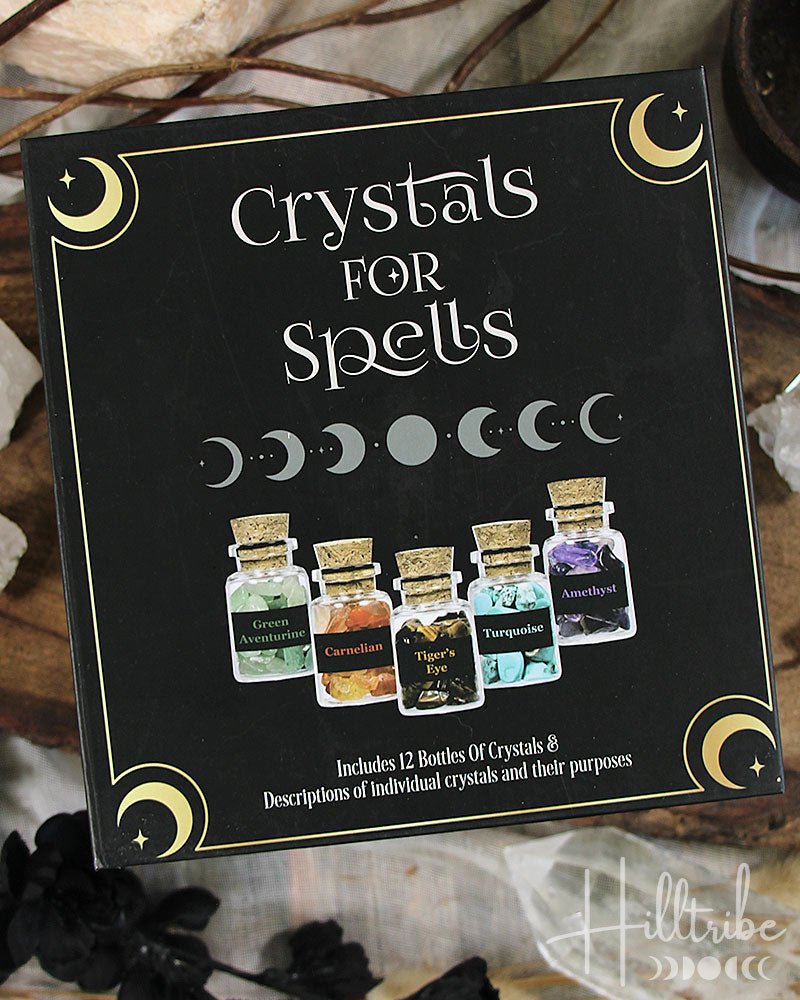 Crystals For Spells Crystal Chip Bottle Set from Hilltribe Ontario