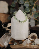 Epidote, Prehnite + Tourmaline Gemstone Power Bracelet 8mm from Hilltribe Ontario