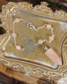 Flower of Life + Rose Quartz Pendulum from Hilltribe Ontario