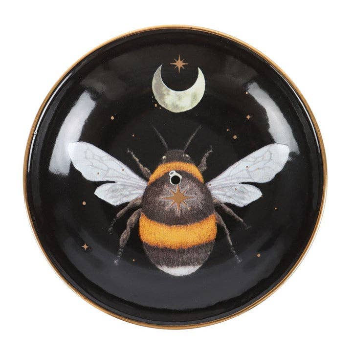 Forest Bee Ceramic Incense Holder Plate from Hilltribe Ontario