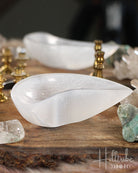 Half Moon Selenite Charging Bowl from Hilltribe Ontario