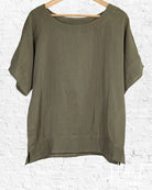 Khaki Gauze Free Spirit Top from Hilltribe Ontario