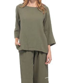 Khaki Gauze Free Spirit Top from Hilltribe Ontario