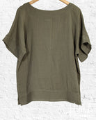 Khaki Gauze Free Spirit Top from Hilltribe Ontario