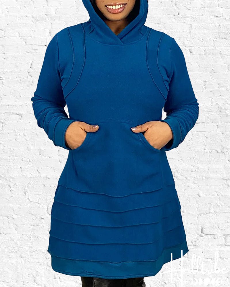 Laya Fleece Tunic Teal from Hilltribe Ontario