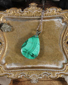 Malachite Earth Stone Necklace from Hilltribe Ontario