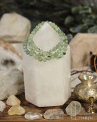 Prehnite Gemstone Power Bracelet 6mm from Hilltribe Ontario