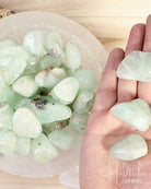 Prehnite Tumbled from Hilltribe Ontario