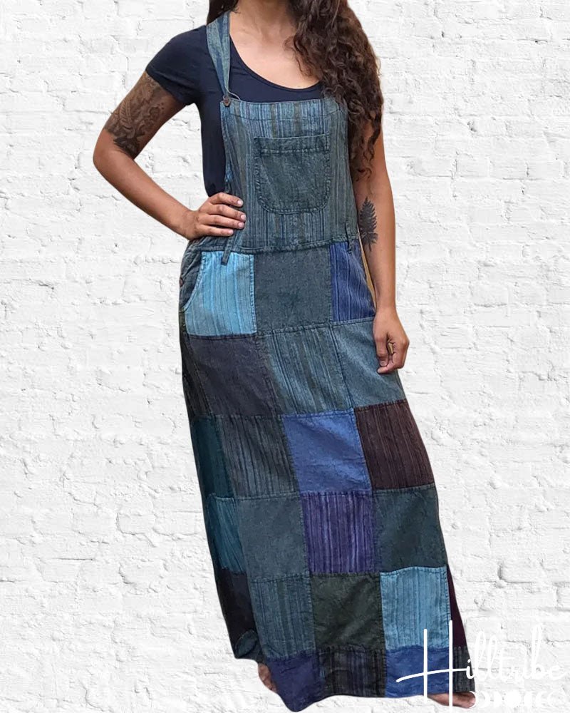 Rastra Overall Dress Teal from Hilltribe Ontario