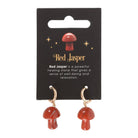 Red Jasper Crystal Mushroom Earrings from Hilltribe Ontario