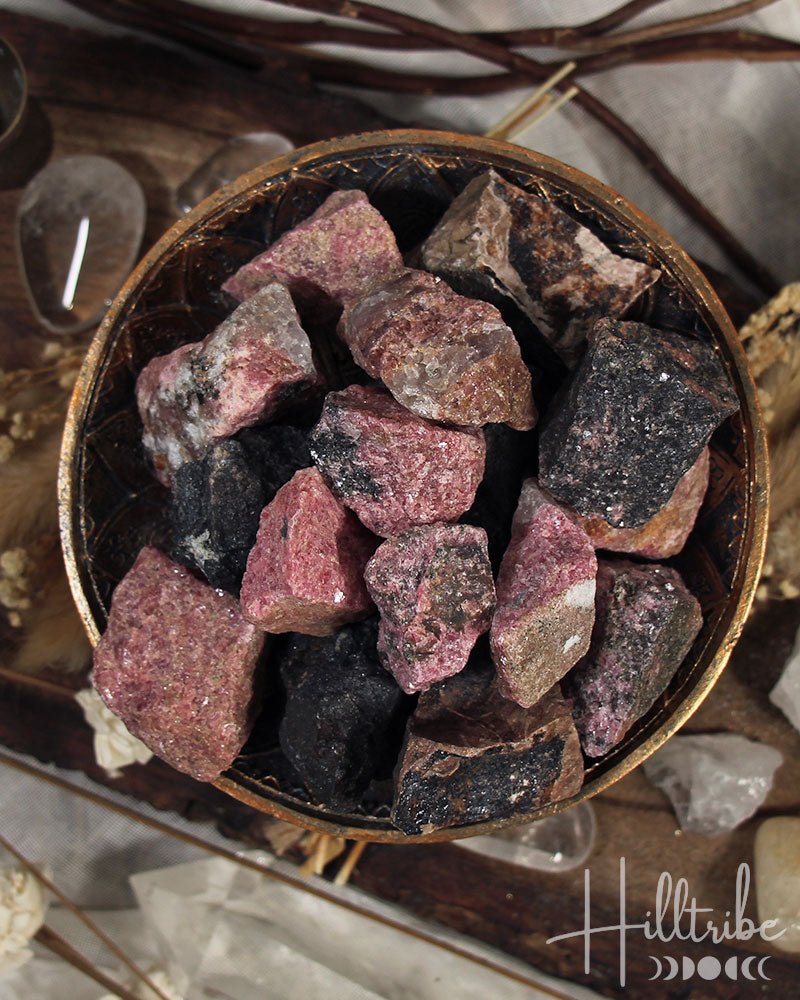 Rhodonite Raw from Hilltribe Ontario