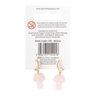 Rose Quartz Crystal Mushroom Earrings from Hilltribe Ontario