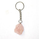 Rose Quartz Raw Gemstone Key Chain from Hilltribe Ontario