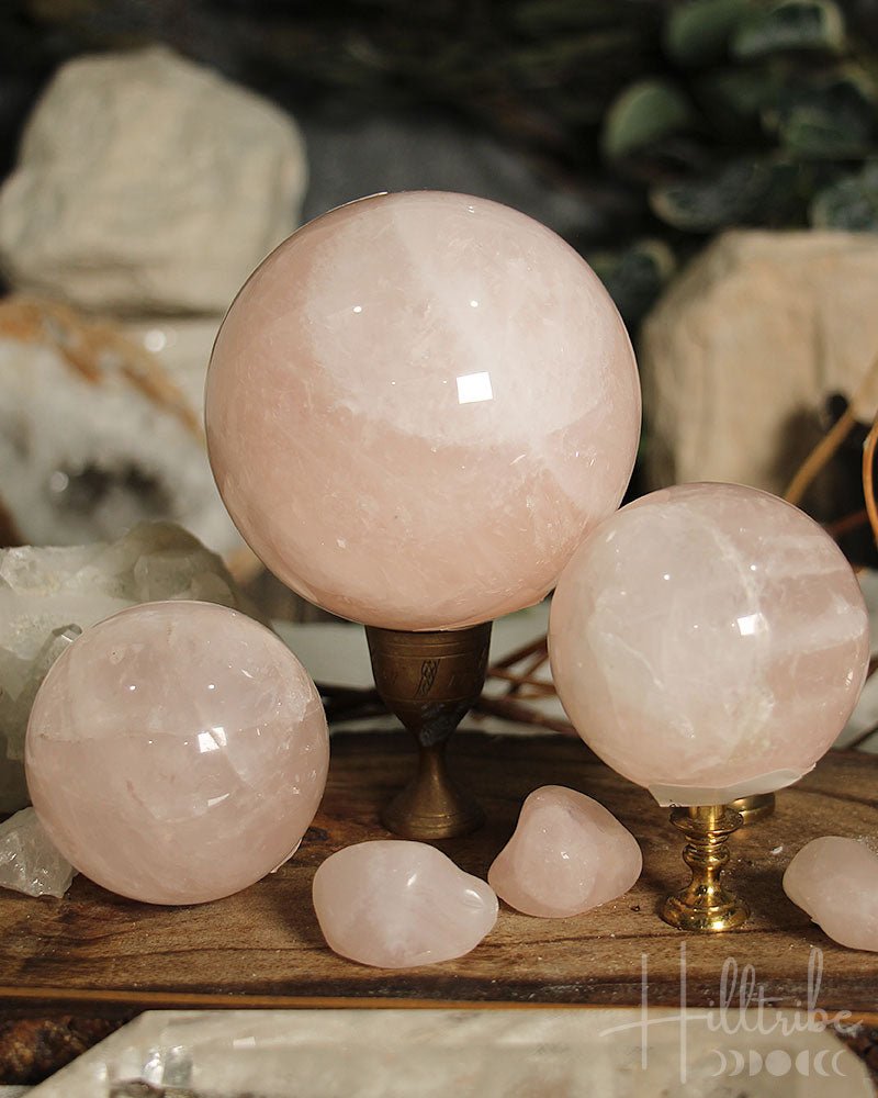 Rose Quartz Sphere 19cm from Hilltribe Ontario