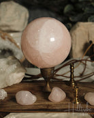 Rose Quartz Sphere 27cm from Hilltribe Ontario