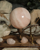 Rose Quartz Sphere 27cm from Hilltribe Ontario