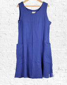 Royal Blue Gauze Diana Dress from Hilltribe Ontario