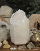 Selenite Gemstone Power Bracelet 6 - 7mm from Hilltribe Ontario