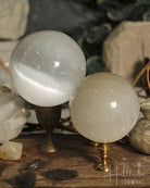 Selenite Sphere from Hilltribe Ontario