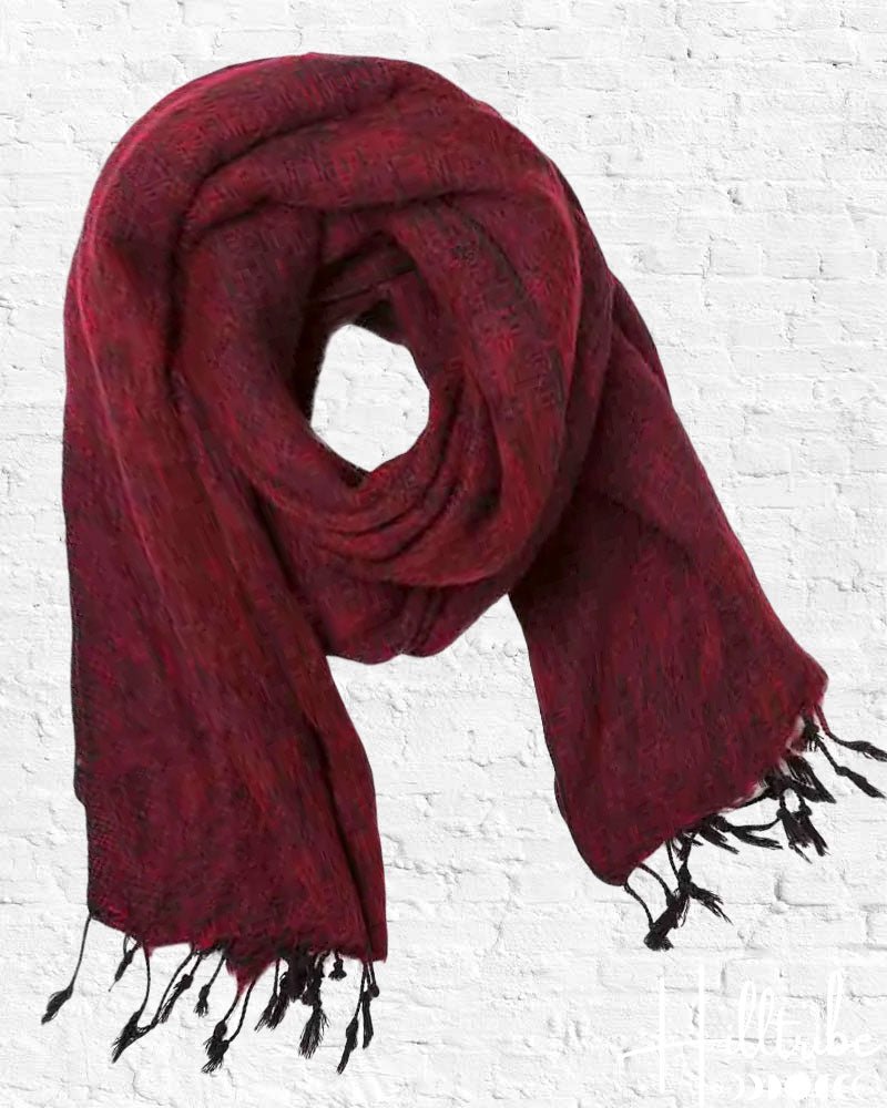 Shanti Shawl Burgundy from Hilltribe Ontario