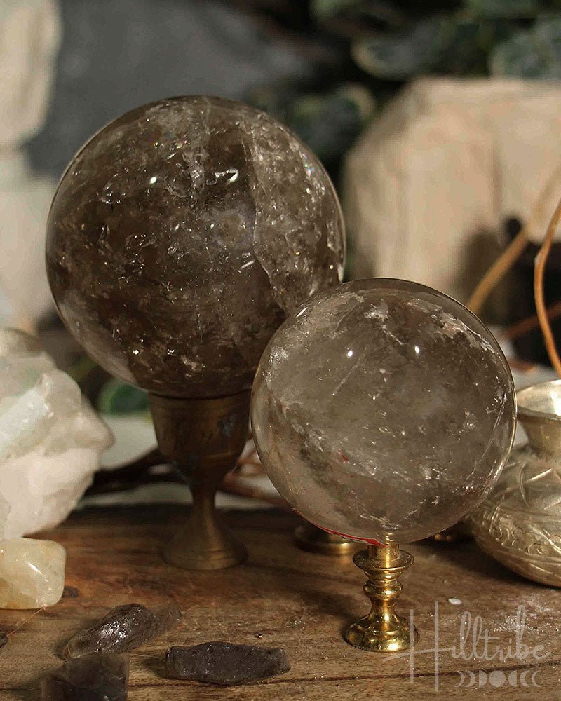 Smoky Quartz Sphere from Hilltribe Ontario