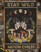 Stay Wild Moon Child Mushroom Wall Plaque from Hilltribe Ontario