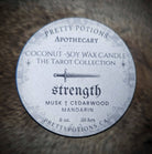 STRENGTH Tarot Candle from Hilltribe Ontario