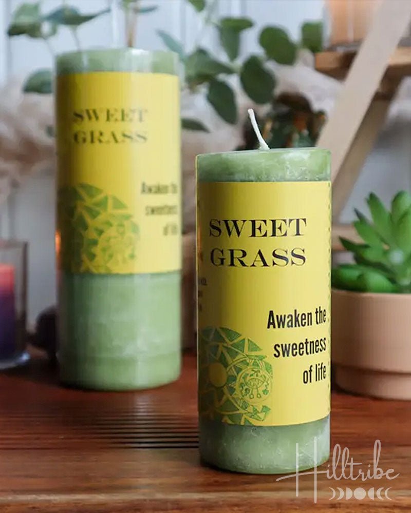 Sweet Grass World Magic Candle from Hilltribe Ontario