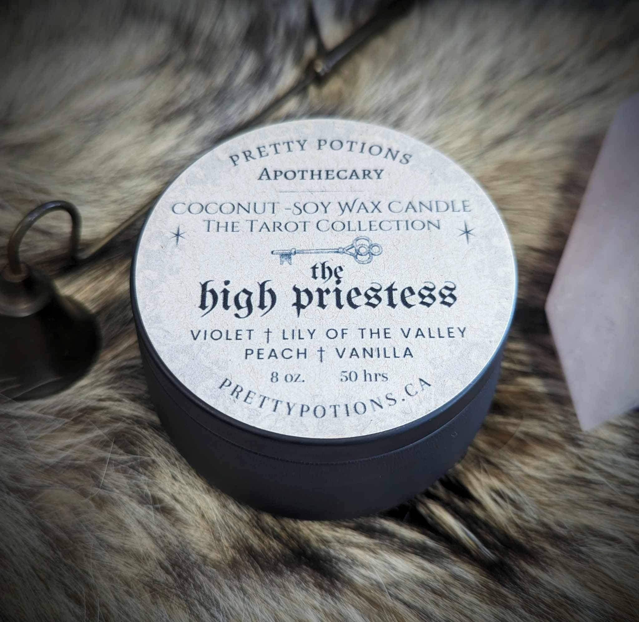 THE HIGH PRIESTESS Tarot Candle from Hilltribe Ontario