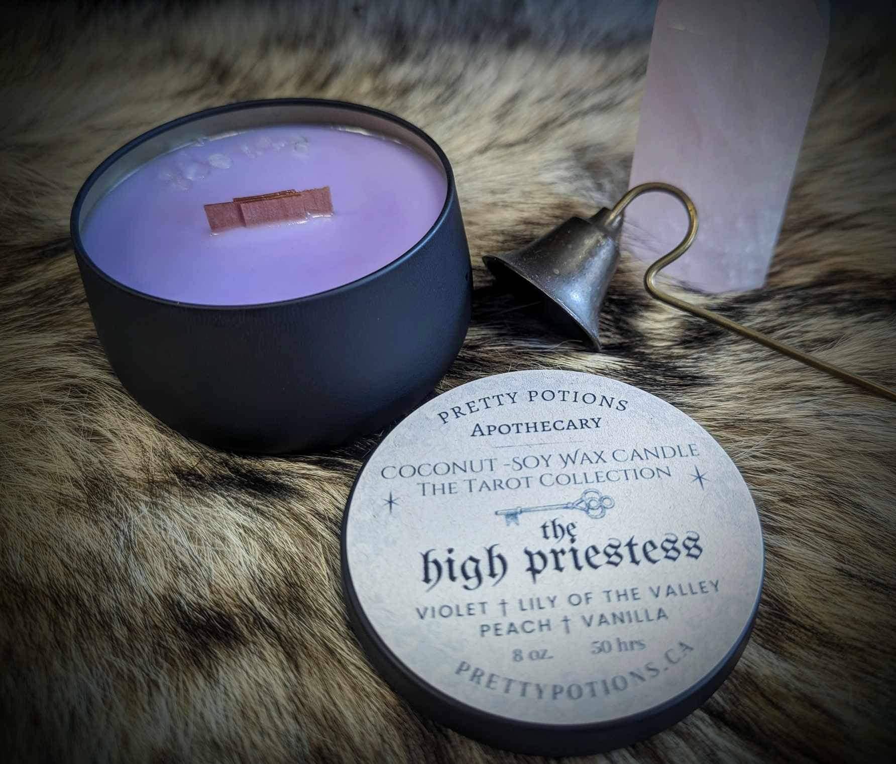 THE HIGH PRIESTESS Tarot Candle from Hilltribe Ontario