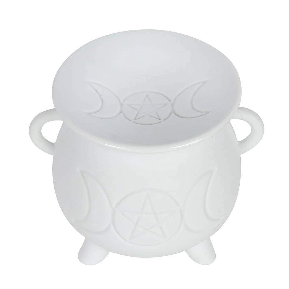 Triple Moon Cauldron Oil Burner + Wax Warmer from Hilltribe Ontario