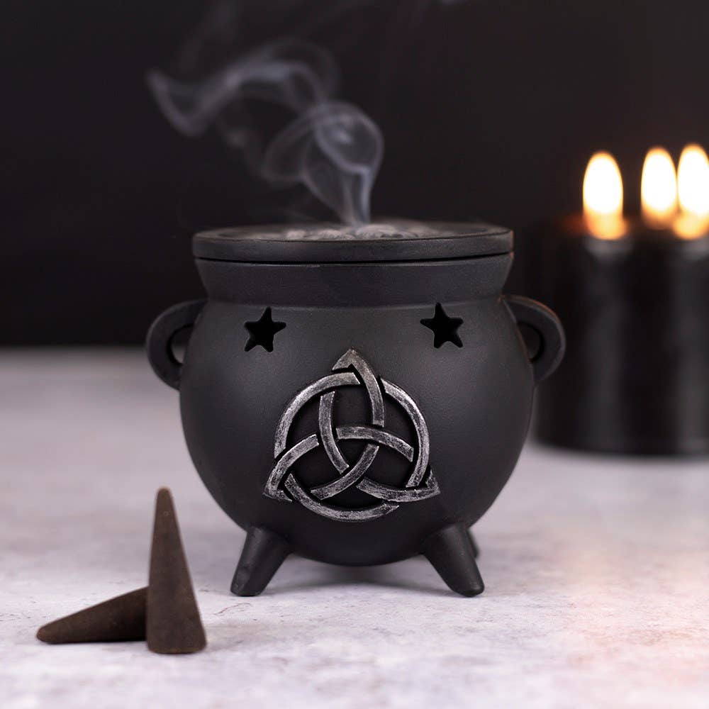 Triquetra Cauldron Incense Cone Holder from Hilltribe Ontario