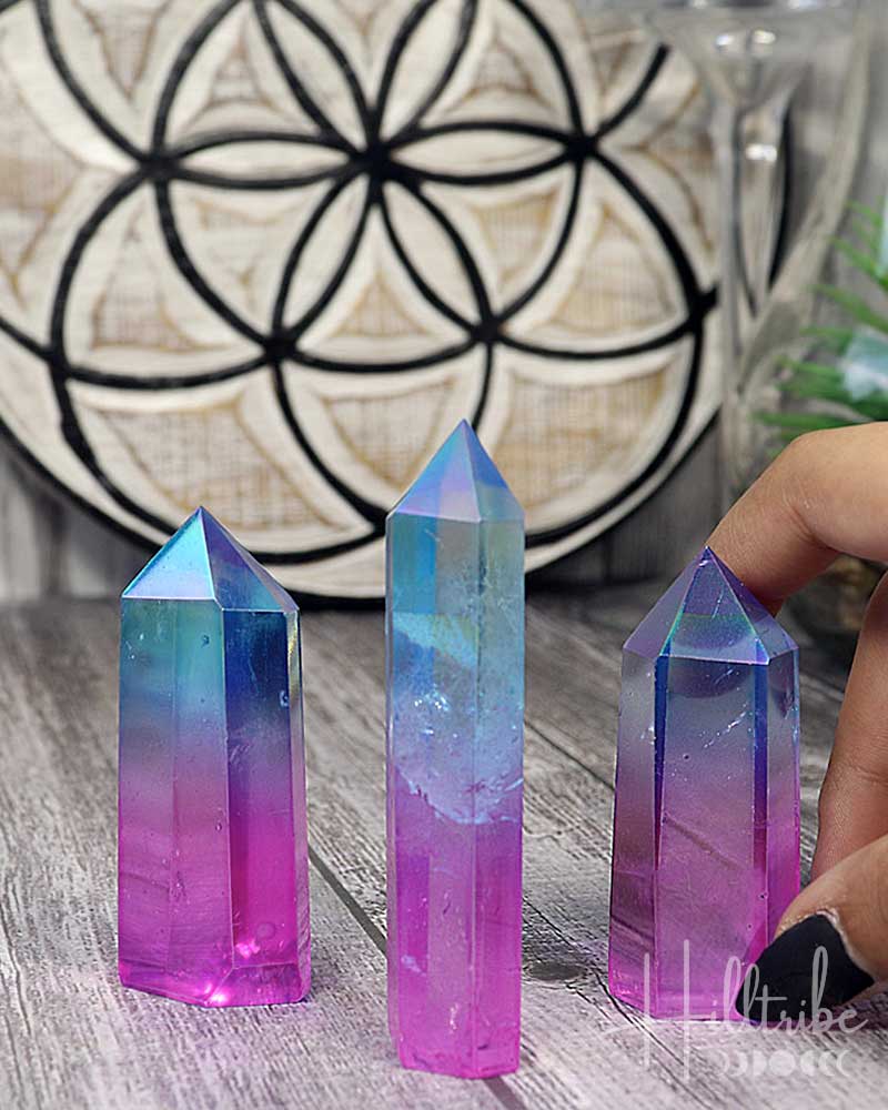 Unicorn Aura Polished Point from Hilltribe Ontario