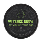 Witches Brew Soy Halloween Wax Melt Snap Disc from Hilltribe Ontario